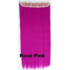 Clip in 1 baan straight Rose Pink