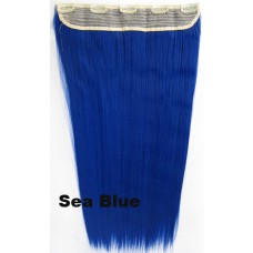Clip in 1 baan straight Sea Blue