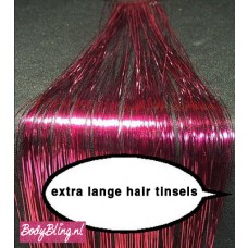 Hair Tinsels Shiny pink #11