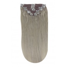 Remy Human Hair extensions straight - silver sand SS