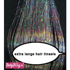 Hair Tinsels Sparkling zilver #2 