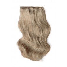 Remy Human Hair extensions Double Weft straight - Silver Sand#
