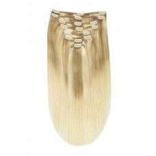 Remy Human Hair extensions Double Weft straight - blond TP18/613#