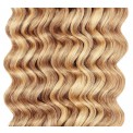 Clip-in Curly Strawberry Blonde/Bleach Blonde Mix (#27/613)